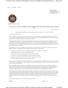 Governor Cuomo Press Releases