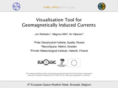 Cross-platform software / Geomagnetically induced current / Geomagnetism / Weather / Google Maps / JavaScript / Electric power transmission / World Wide Web / Software / Computing / Web 2.0