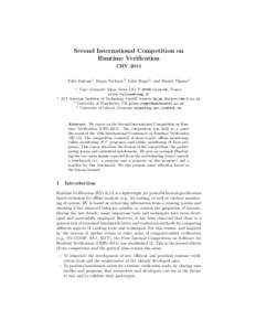 Computing / Cross-platform software / Logic in computer science / Runtime verification / Benchmark / Standard Performance Evaluation Corporation / Computer performance / Java