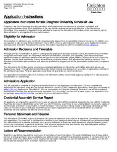 Education / Legal education / Creighton University / George Mason University School of Law / University and college admission / Creighton University School of Law / Law School Admission Test / Law