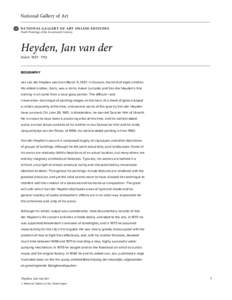Dutch School / Van der Heyden / Heyden / Cityscape / Geography / Netherlands / Dutch culture / Dutch Golden Age painters / Landscape artists / Jan van der Heyden