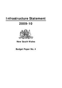 Infrastructure Statement[removed]New South Wales Budget Paper No. 4