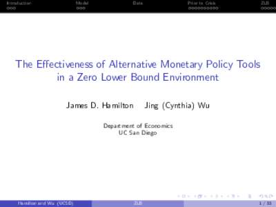 The Effectiveness of Alternative Monetary Policy Tools in a Zero Lower Bound Environment