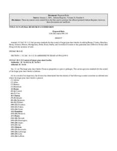 Document: Proposed Rule Source: January 1, 2001, Indiana Register, Volume 24, Number 4 Disclaimer: These documents were created from the files used to produce the official (printed) Indiana Register, however, these docum