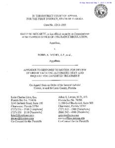 E-Copy Received May 7, 2013 1:08 PM  IN THE DISTRICT COURT OF APPEAL FOR THE FIRST DISTRICT, STATE OF FLORIDA Case No. 1D13-1355