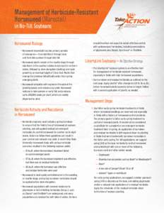 Agriculture / 2 / 4-Dichlorophenoxyacetic acid / Glyphosate / Dicamba / Soybean / Paraquat / LibertyLink / Conyza / Conyza canadensis / Herbicides / Chemistry / Organic chemistry