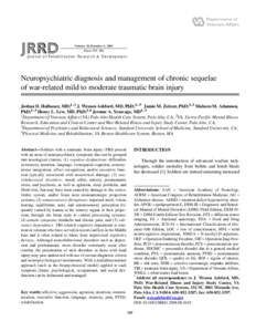 JRRD  Volume 46, Number 6, 2009 Pages 757–796  Journal of Rehabilitation Research & Development