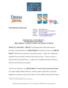 Dream Blends Press Release