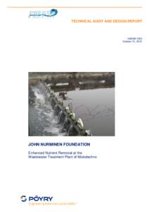 TECHNICAL AUDIT AND DESIGN REPORT  16WWE1950 October 31, 2012  JOHN NURMINEN FOUNDATION