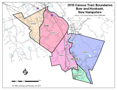 2010 Census Tract Boundaries Bow and Hooksett, New Hampshire Log ging Hill R d