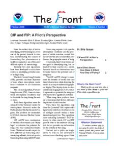 February[removed]NOAA’s National Weather Service Volume 4, Number 1