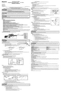 Break Barrel Air Rifles Benjamin Titan XS Model 32091  .177 Caliber vii. DO NOT reuse that pellet. 2.	 Before you store your air rifle, make sure it is unloaded, not charged and the air rifle is “ON SAFE”. 5.	 AIMI