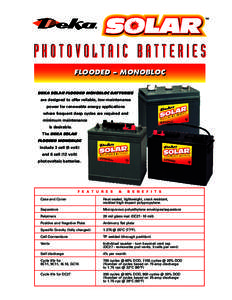 Energy storage / Recreational vehicle / Technology / Rechargeable batteries / Battery / Deep cycle battery