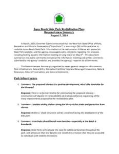 Jones Beach Responsiveness Summary Final