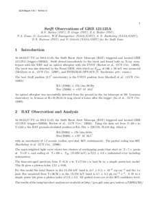 Gamma-ray burst / Swift Gamma-Ray Burst Mission / Gamma-ray Burst Coordinates Network / Astronomy / Spacecraft / Space