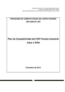 Plan de Competitividad Foresto Industrial de Salta y Jujuy