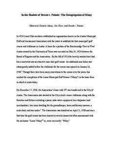 Sweatt v. Painter / Lions Municipal Golf Course / McLaurin v. Oklahoma State Regents / Brown v. Board of Education / Austin /  Texas / Equal Protection Clause / Thurgood Marshall / Marshall /  Texas / Holmes v. Atlanta / Law / Geography of Texas / United States