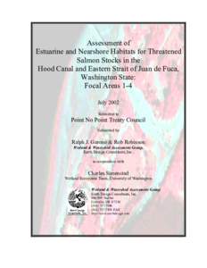 Assessment of Estuarine and Nearshore Habitats for Threatened Salmon Stocks in the Hood Canal and Eastern Strait of Juan de Fuca, Washington State: Focal Areas 1-4
