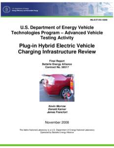INL/EXT[removed]U.S. Department of Energy Vehicle Technologies Program – Advanced Vehicle