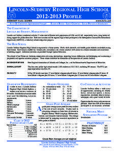 Lincoln-Sudbury Regional High School[removed]Profile