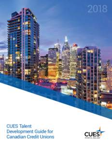 2018  CUES Talent Development Guide for Canadian Credit Unions