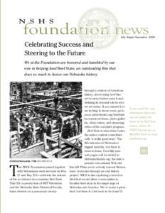 N S H S foundation news  July/August/September 2008