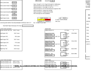 DHC[removed]Enter Current Date Serial No.  423