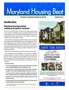 States of the United States / Housing Affordability Index / Foreclosure / Affordable housing / Frederick /  Maryland / Economics / Mortgage loan / Maryland / United States housing market correction / United States housing bubble / Real estate / Land law