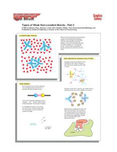 Types of Weak Non-covalent Bonds - Part 2 ©1998 by Alberts, Bray, Johnson, Lewis, Raff, Roberts, Walter . http://www.essentialcellbiology.com Published by Garland Publishing, a member of the Taylor & Francis Group.  HYD