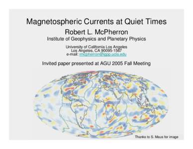 Plasma physics / Electromagnetism / Planetary science / Geomagnetism / Jets / Magnetosphere / Birkeland current / Electrojet / Substorm / Physics / Space plasmas / Astrophysics