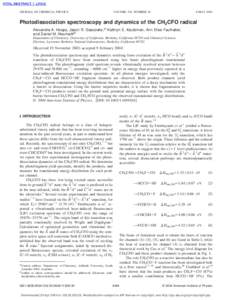 JOURNAL OF CHEMICAL PHYSICS  VOLUME 120, NUMBER 18 8 MAY 2004