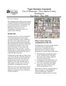 TCE Contaminated Groundwater - Euclid and Woods Roads Area - Spokane County Fact Sheet