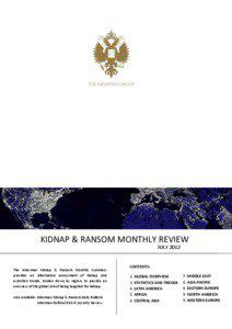 KIDNAP & RANSOM MONTHLY REVIEW JULY 2012