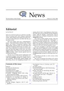 The Newsletter of the R Project  News Volume 6/2, May 2006