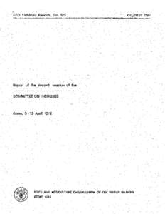 Report of the seventh session of the Committee on Fisheries. Rome, 6-13 April 1972