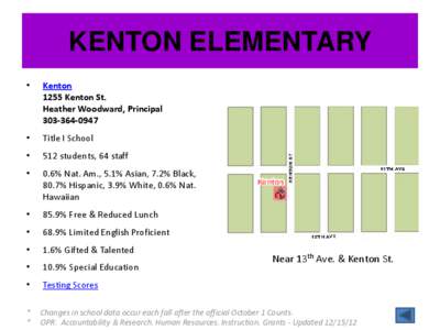 KENTON ELEMENTARY • Kenton 1255 Kenton St. Heather Woodward, Principal