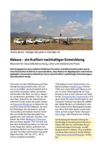 Airstrip Ifakara: Holprige Naturpiste im Kilombero-Tal  Ifakara – ein Kraftort nachhaltiger Entwicklung