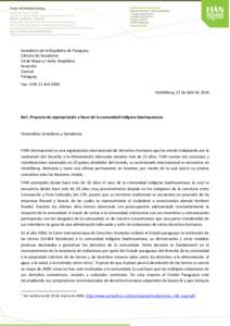 Senadores de la República de Paraguay Cámara de Senadores 14 de Mayo e/ Avda. República Asunción Central Paraguay