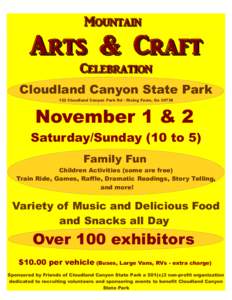 Mountain  Arts & Craft Celebration  Cloudland Canyon State Park