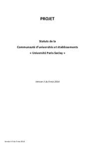 Microsoft Word - Projet de statuts U Paris-Saclay version 3 du 9 mai