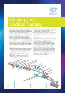 Imaging and Medical Therapy The imaging and medical therapy beamline will offer high-resolution, phase-contrast x-ray imaging of biomedical samples and a wide range of engineering materials. It will also enable research 