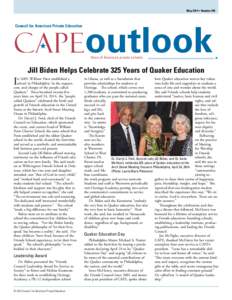 May 2014 • Number 395  Council for American Private Education outlook Voice of America’s ­private schools