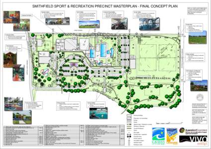 SMITHFIELD SPORT & RECREATION PRECINCT MASTERPLAN - FINAL CONCEPT PLAN Integrated Complex Pool/ Indoor Sports spaces and program areas to be managed as a single community leisure complex. New main entry for all facilitie