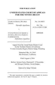 FOR PUBLICATION  UNITED STATES COURT OF APPEALS FOR THE NINTH CIRCUIT  CHARLES GRAGG; DELORES