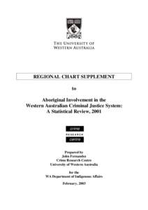 REGIONAL CHART SUPPLEMENT to Aboriginal Involvement in the Western Australian Criminal Justice System: A Statistical Review, 2001