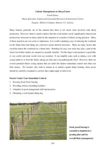 Biology / Agriculture / Domestic sheep reproduction / Coopworth / Sheep / Zoology / Sheep husbandry