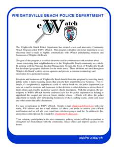 WRIGHTSVILLE BEACH POLICE DEPARTMENT  e atch