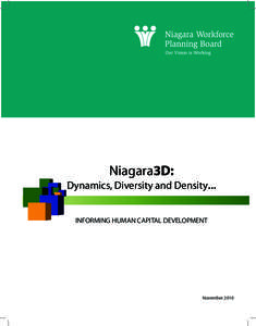 Niagara3D:  Dynamics, Diversity and Density... INFORMING HUMAN CAPITAL DEVELOPMENT  November 2010