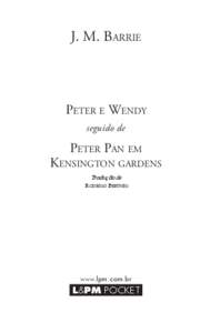 J. M. Barrie  Peter e Wendy