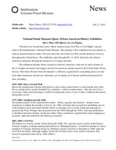 Abolitionism / Slavery / Postage stamps and postal history of the United States / Mail / Postage stamp / Booker T. Washington / National Postal Museum / Slavery in the United States / Postal history / Philately / United States Postal Service / Racism